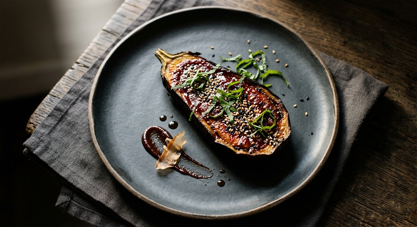 Nasu Dengaku — Miso-Glazed Aubergine