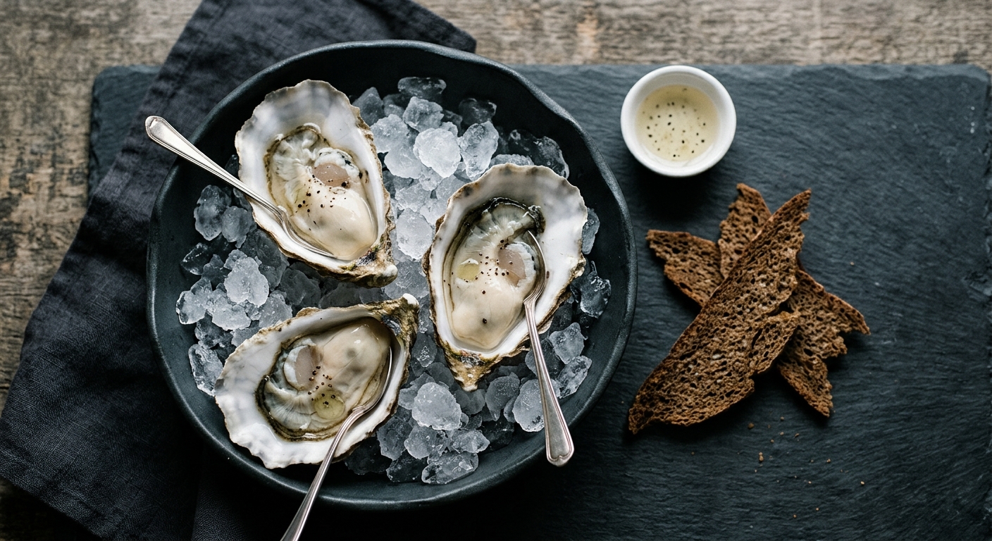 Fal Natives with Rye Snap and Salty Brine