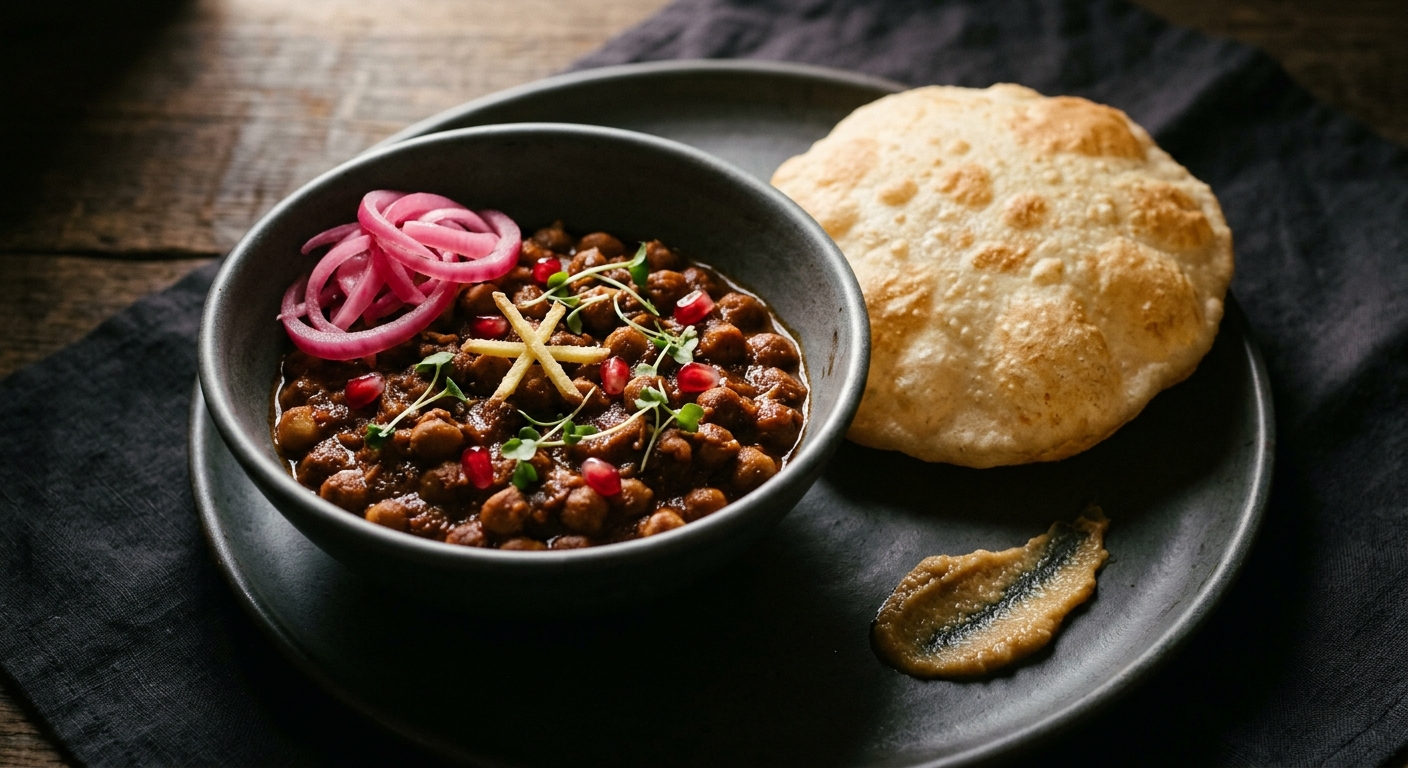 Chana Masala with Bhatura — The Grandmother's Patient Hand