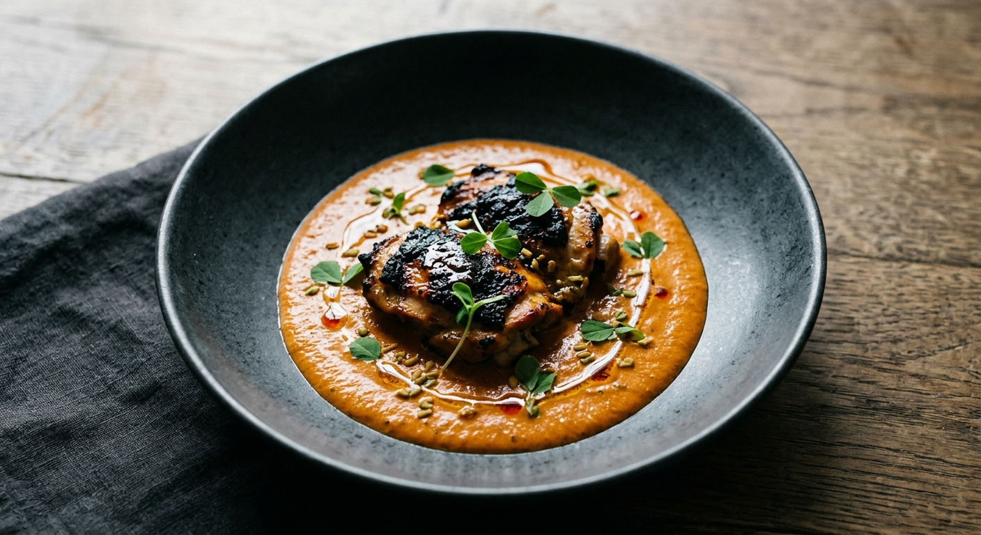 Butter Chicken with Fenugreek & Burnt-Butter Drizzle