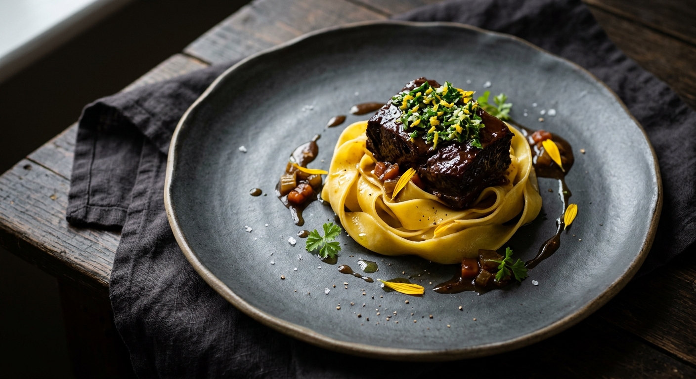 Glasgow Ox Cheek — Slow Braise with Pappardelle and Gremolata