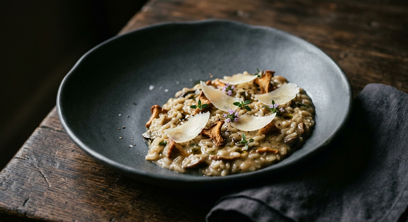 Wild Mushroom Risotto from the Braes