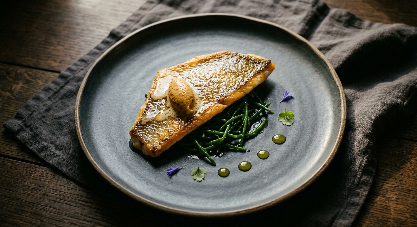 Turbot, Brown Crab & Samphire — Proper Summer Supper