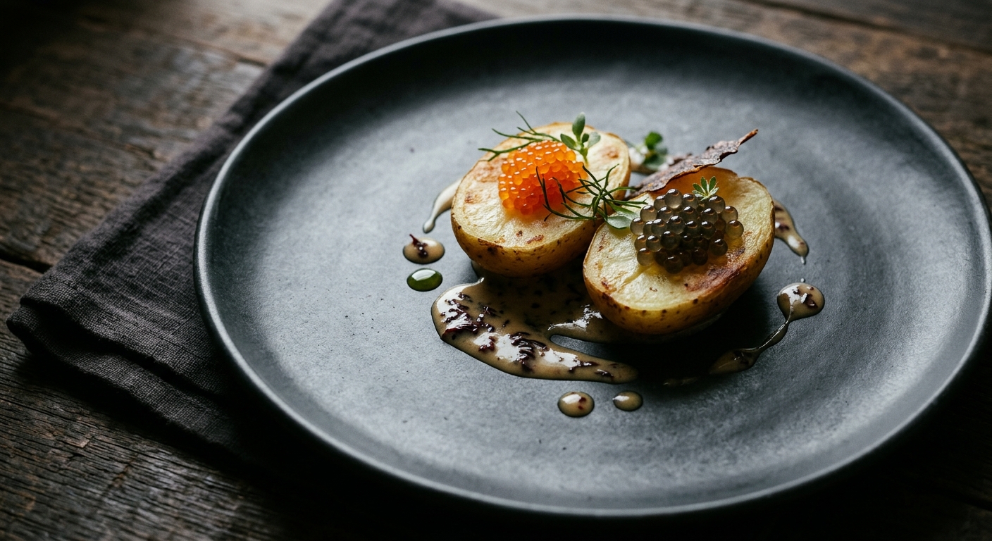 Charlotte Spud, Roe & Dulse — Three Waters on a Plate