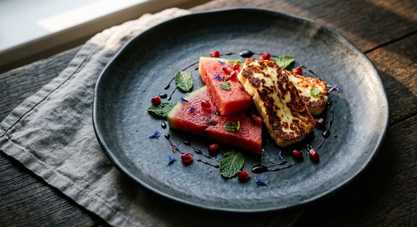Halloumi & Watermelon — When Heat Meets the Cold Sweet