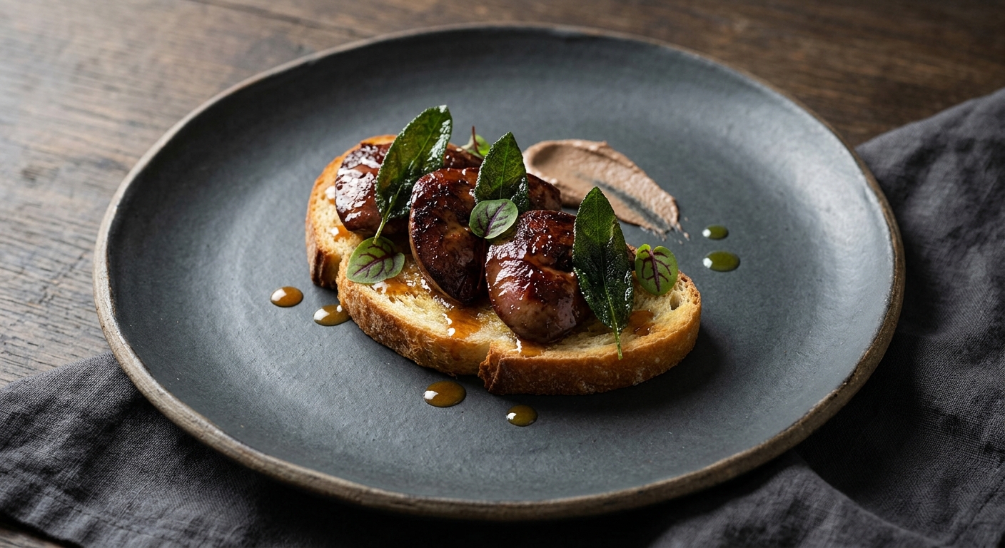Seared Livers, Sherry & Sage on Sourdough