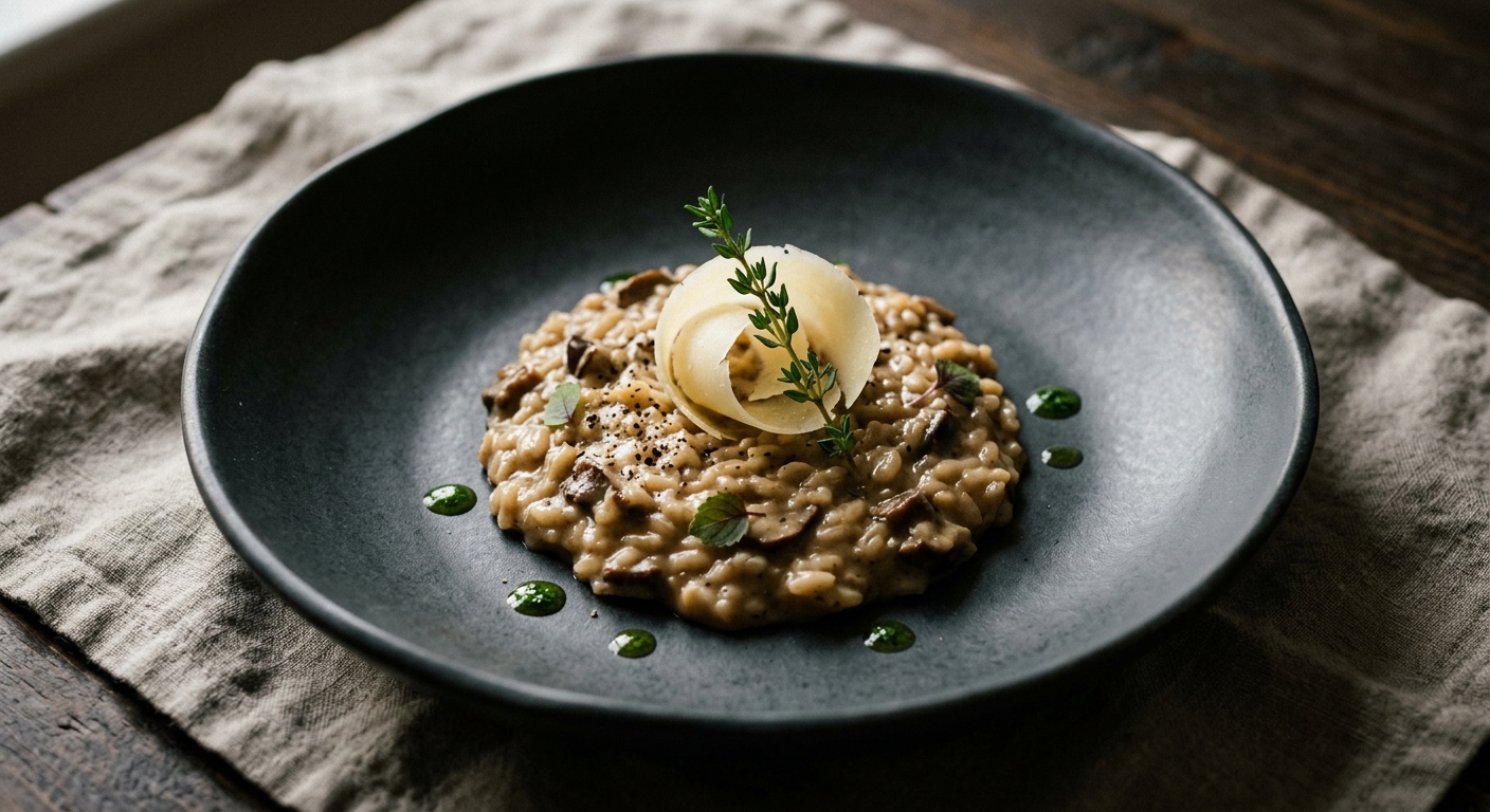 Peat and Penny Bun Risotto