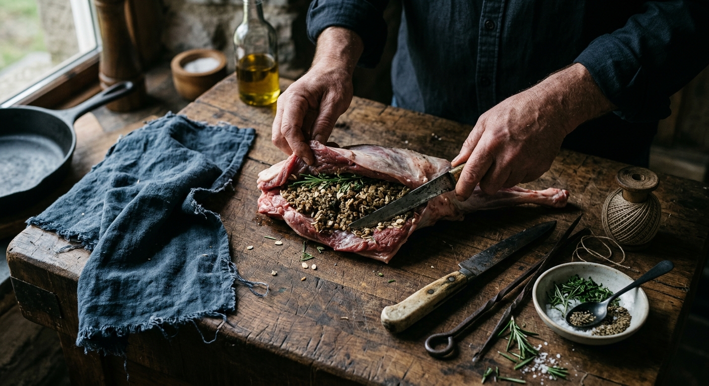 Boning Out a Leg of Lamb