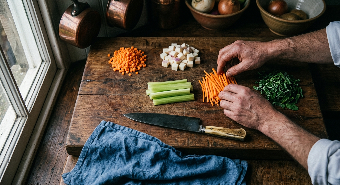 The Five Essential Knife Cuts
